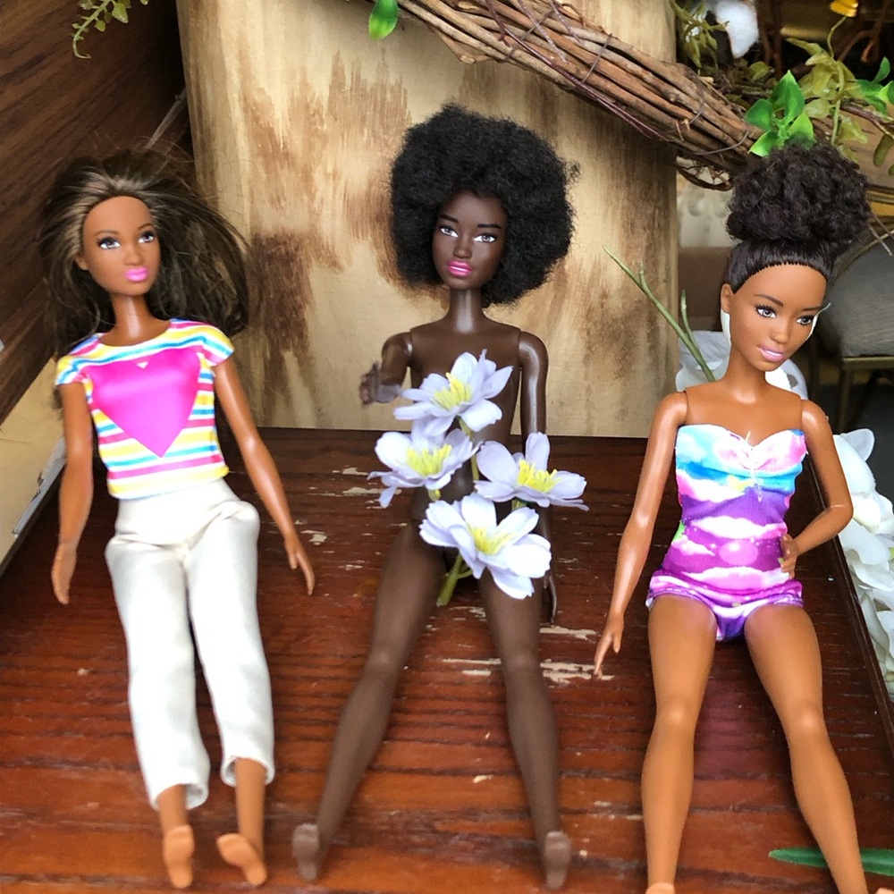 Fashion Dolls Trio with Colorful Outfits